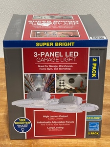 3 Panel LED Garage Light
