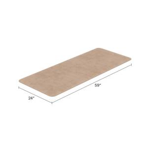 lot 281 image: New  Hastings Home Oversized Memory Foam Runner Bath Mat (24.25 x 60)