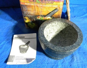 lot 842 image: Taco Tuesday Granite Mortar (Missing Pestle)