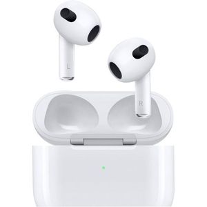 lot 193 image: Brand New Apple AirPods Generation 3 with MagSafe Charging Case ((MSRP $209.99))