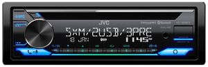 lot 248 image: Brand New JVC 200-Watt Single-DIN CDDigital Media Car Receiver with Bluetooth ((MSRP $226.99))