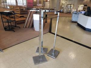 lot 47 image: Lot of 3 2 Way Adjustable Racks, No Wheels