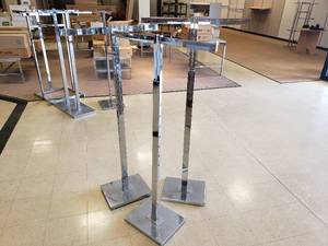 lot 48 image: Lot of 3 2 Way Adjustable Racks, No Wheels