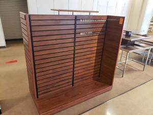 lot 69 image: Wooden Display Rack with Hooks