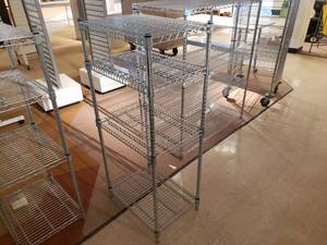 lot 114 image: Steel Shelving Unit - 23 x 17 12 x 55