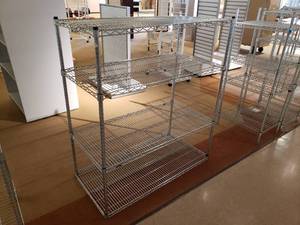 lot 117 image: Steel Shelving Unit - 48 x 24 x 54