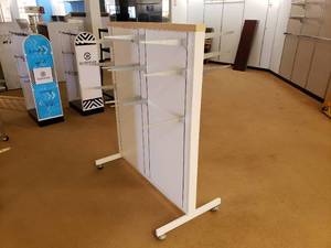 lot 141 image: Rolling Display Fixture with Brackets Shown