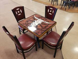 lot 155 image: Restraunt Table and Chairs