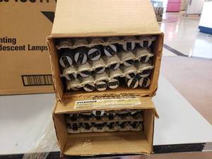 lot 170 image: 2 Partial Boxes of F30T8CW Bulbs