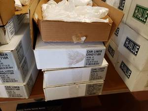 lot 181 image: 4 Boxes of 17x18 Trash Liners