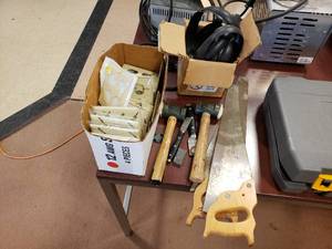 lot 188 image: Saws, Hammers, Outlet Covers