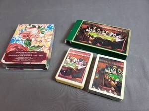 lot 40 image: Double Deck Dogs Playing Poker Avon Card Set