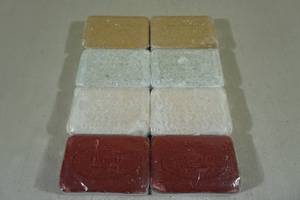 lot 97 image: 8 Large Bars of Soap -Honey Almond, Mint Leaf, Coconut, Raspberry