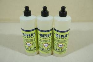 lot 99 image: 3 Bottles Mrs. Meyers Lemon Verbena Dish Soap
