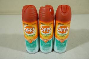 lot 111 image: 3 Bottles OFF Backyard Insect Repellent