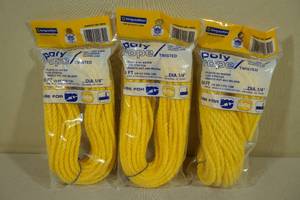 lot 167 image: 3 King Cotton 50 Poly Rope