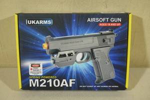 lot 174 image: UKArms M210AF Spring Powered Airsoft Pistol with Laser