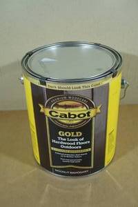 lot 179 image: 1 Gallon Cabot Gold Finish Translucent -Moonlit Mohogany Satin