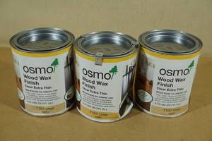 lot 182 image: 2.25 Liters osmo Wood Wax Finish Clear Satin