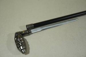 lot 194 image: Grenade Handle Sword Cane