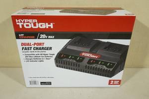 lot 211 image: Hyper Tough 20V Dual Port Fast Battery Charger