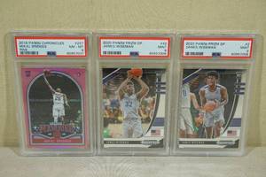 lot 212 image: Graded Basketball Rookie Cards - James Wiseman, Mikal Bridges