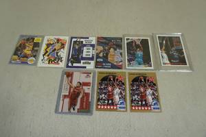 lot 218 image: Basketball Cards - Magic, LeBron, Shaq, Kawhi, David Robinson