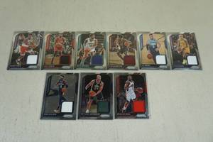 lot 236 image: Jersey Insert Basketball Cards - Beal, Holiday, Jefferson, Sexton, Hield, Kuzma
