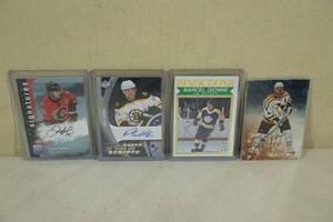 lot 244 image: Signed Hockey Cards - Iginla, Kessel, Dionne, Hatcher