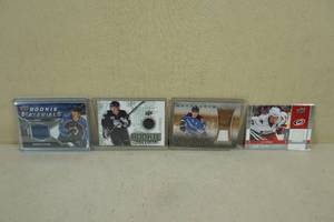 lot 245 image: Hockey Jersey Insert Cards - Byram, Tyrell, Stastny, Staal