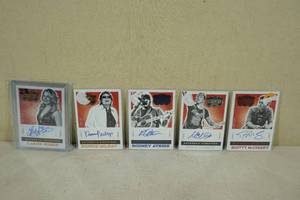 lot 249 image: Country Music Autograph Cards - Rimes, Milsap, Atkins, McCreery