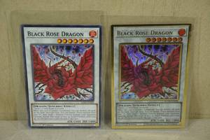 lot 255 image: Black Rose Dragon Yu-Gi-Oh Cards - Golden Rare