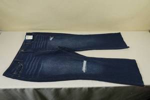 lot 263 image: High Rise Wide Leg Dark Washed Jeans -Size 16W