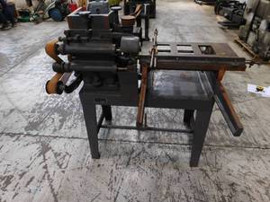 lot 35 image: Vintage Millbury LT106 Single End Tenoner Wood Working Equipment
