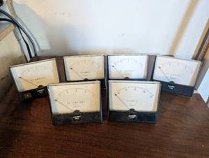 Set Of Six AC Voltage Gauges