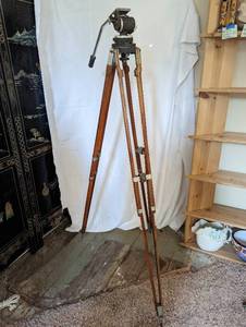 Vintage Miller Surveyors Movie Camera Tripod Made in Hollywood