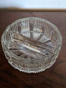 CrystalGlass Divided Dish