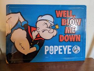 Metal Popeye Sign