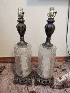 Set Of Two Vintage Table Lamps