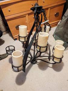 Hardwired Candelabra Style Chandelier