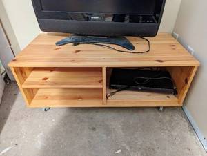 Entertainment Stand On Casters