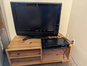 Sharp TV And Toshiba BluRay Player