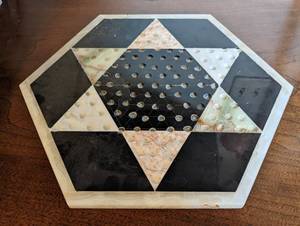 OnyxMarbleStone Chinese Checkers Board