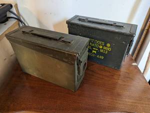 Set Of Two Ammo Cases