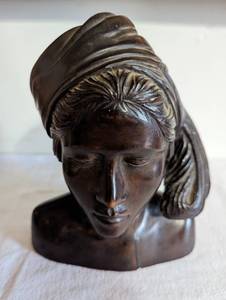 Carved Balinese Style Bust