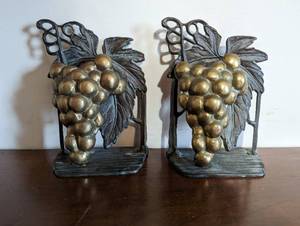 Set of Grape Cluster Bookends