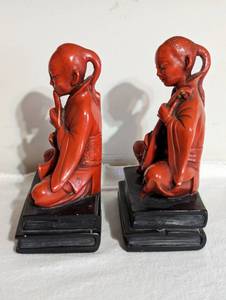 Vintage Marwal Chalkware Bookends