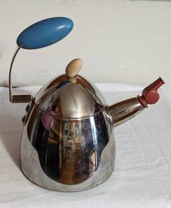 Vintage Michael Graves Alessi Whistling Tea Kettle