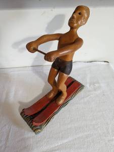 Romer Wood Carved Water Skier