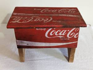 Small Stool made of Coca Cola Crate